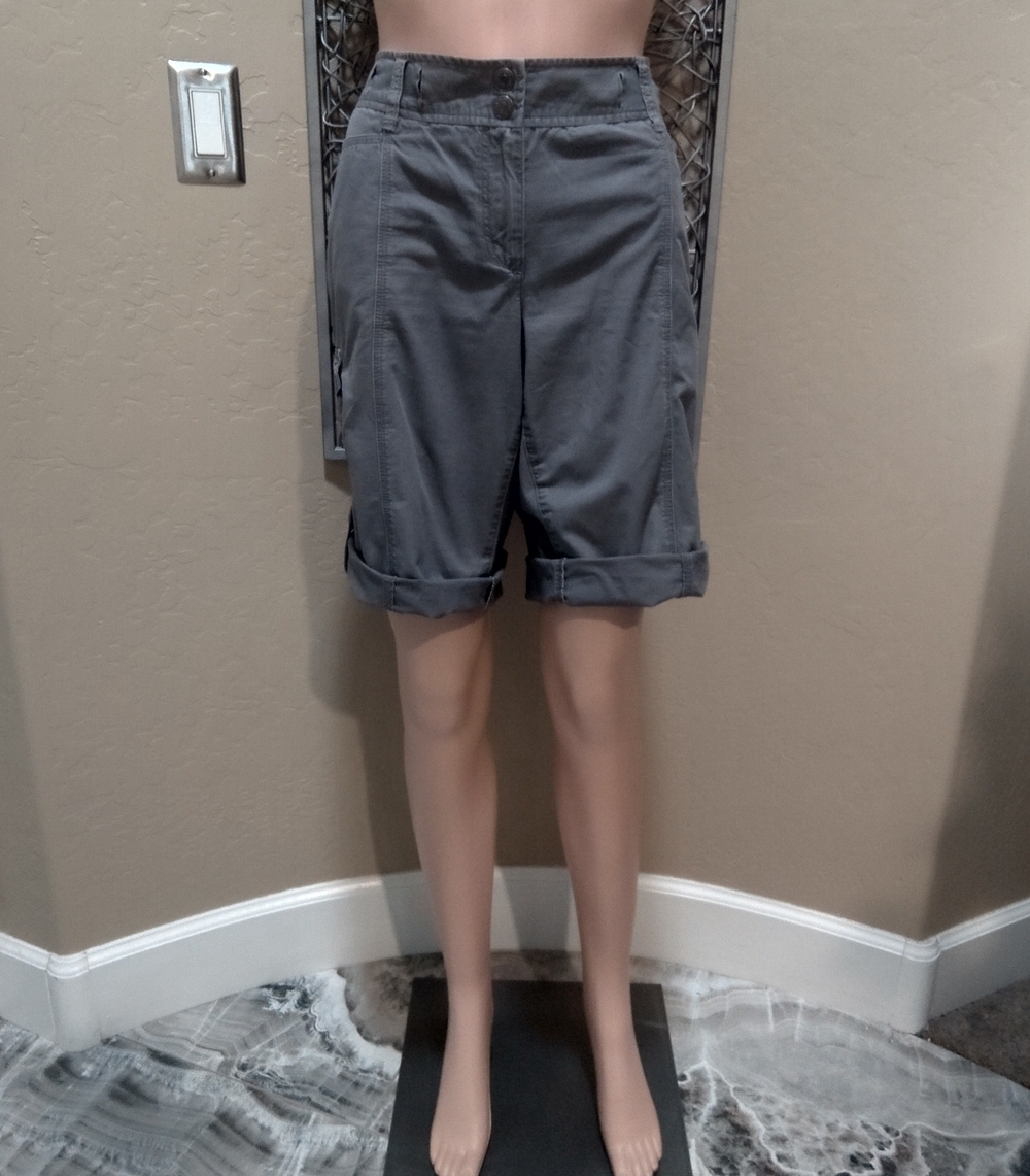 White House Black Market Gray Convertible Cargo Shorts